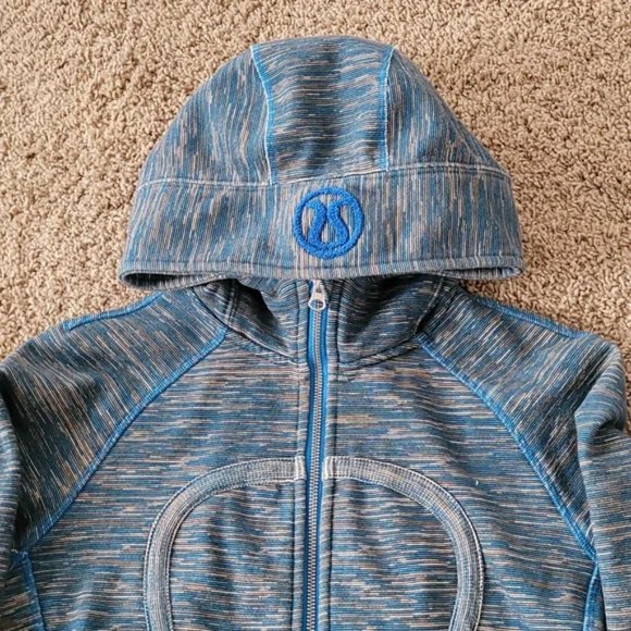 Lululemon Blue stripes Scuba Hoodie Wee are from Space Size 8 - Picture 4 of 10